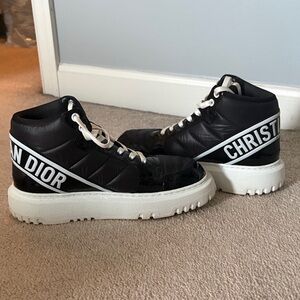 Dior Black and White High-Top Sneakers